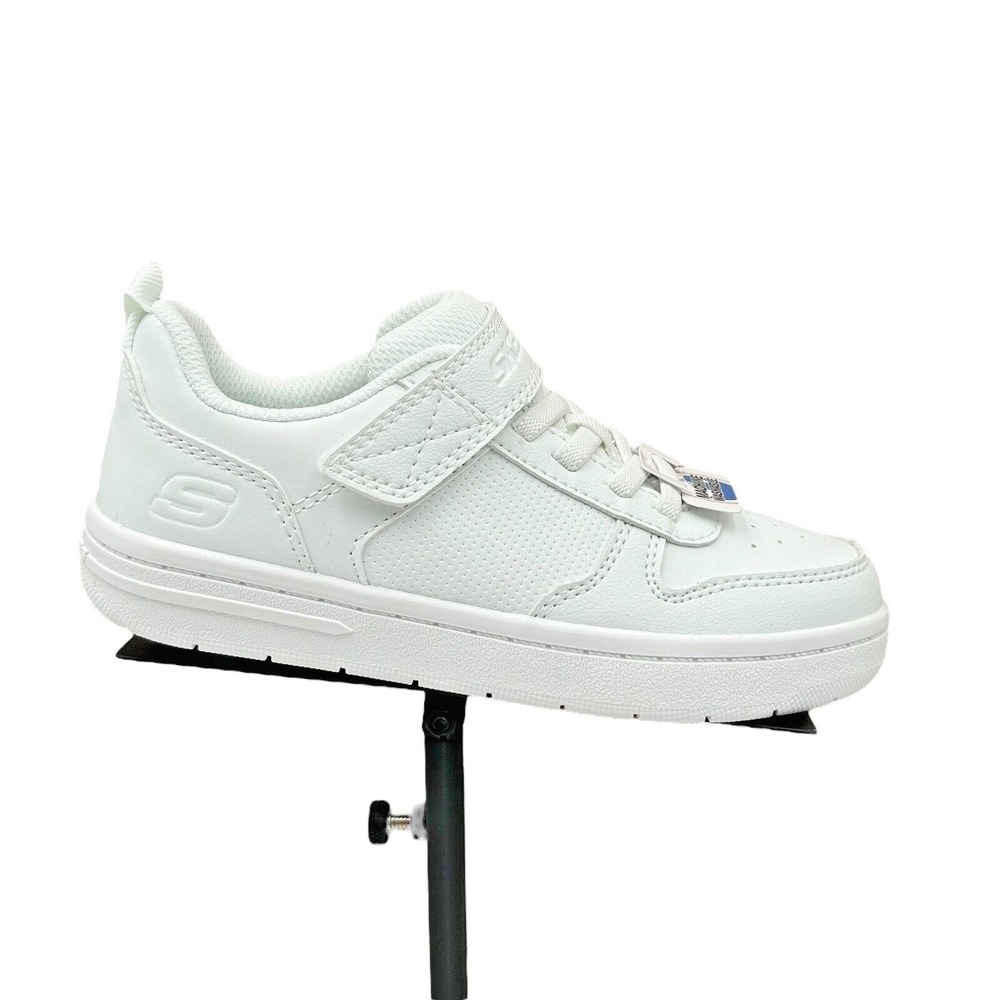 Skechers‎ Smooth Street Little Boys Slip-on Sneakers Size 12 White Machine Wash
